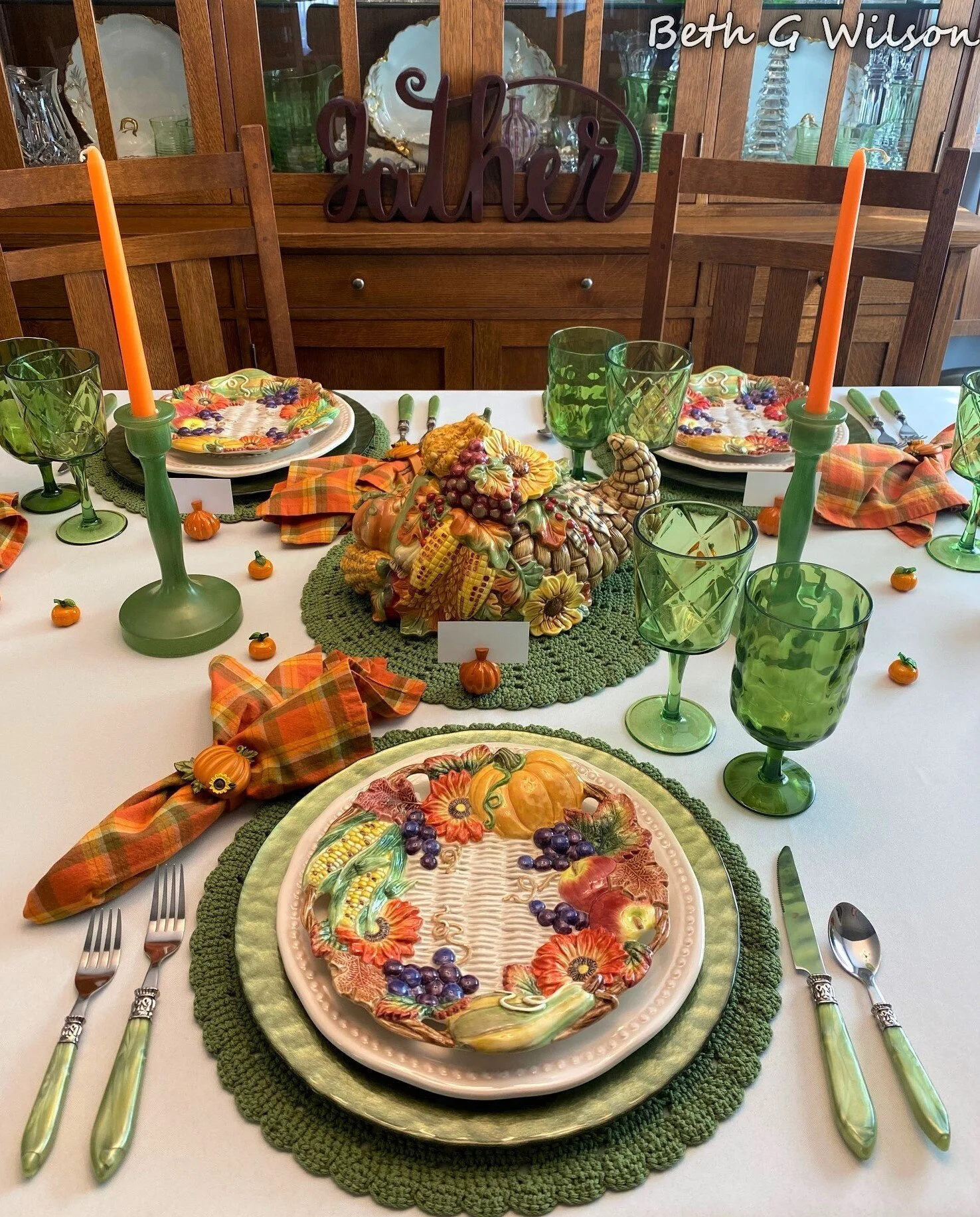 A Cornucopia Tablescape — Whispers of the Heart